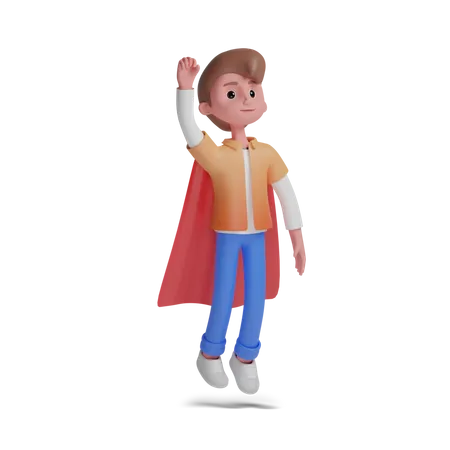 Super boy  3D Illustration