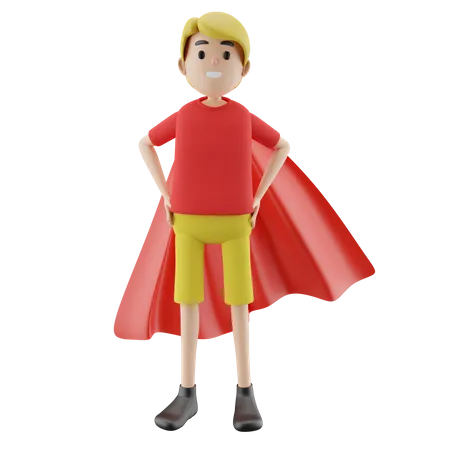 Super Boy  3D Illustration
