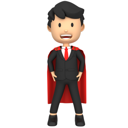 Super Businessman  3D Icon