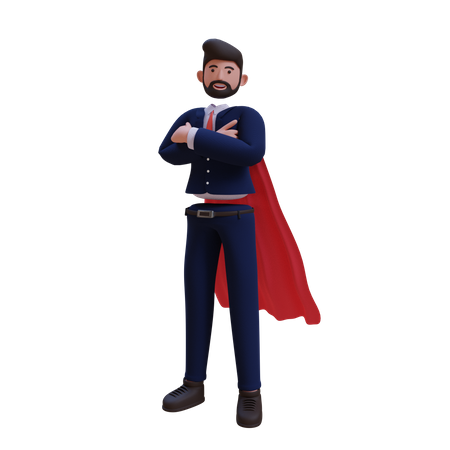 Super Businessman  3D Icon
