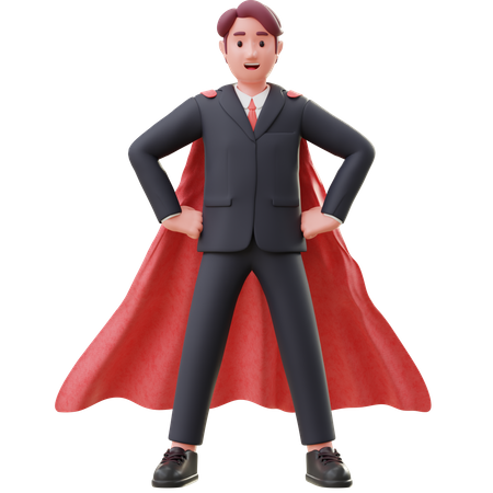 Super Businessman  3D Icon