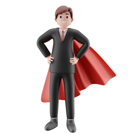 Super Businessman  3D Icon