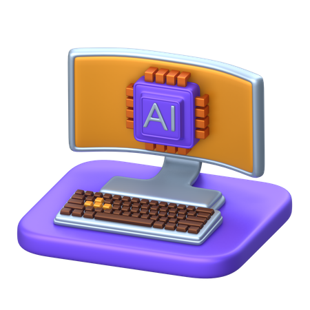 Súper computadora  3D Icon