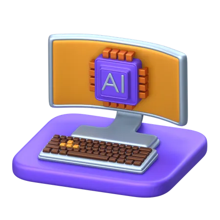 Super Computer  3D Icon
