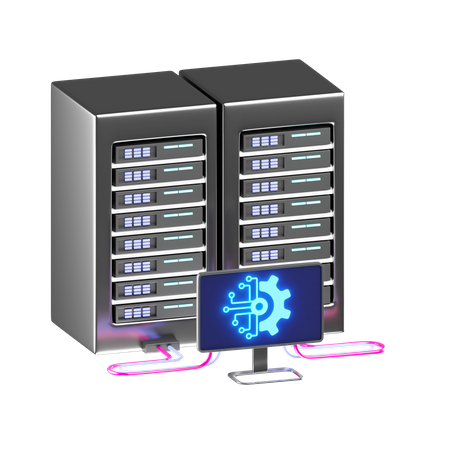 Super Computer  3D Icon