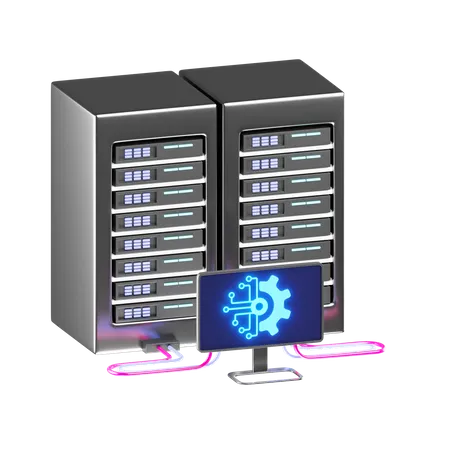 Super Computer  3D Icon