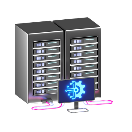 Super Computer  3D Icon