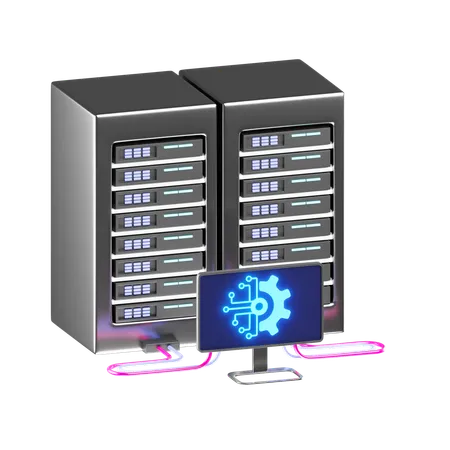 Super Computer  3D Icon