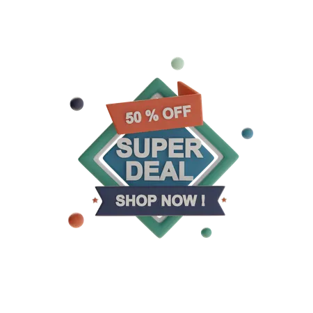 Super Deal  3D Icon