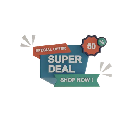 Super Deal  3D Icon