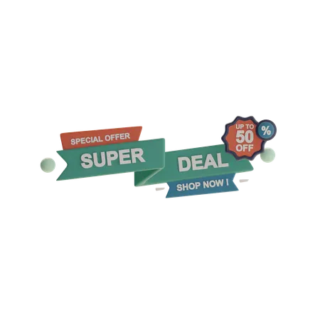 Super Deal  3D Icon