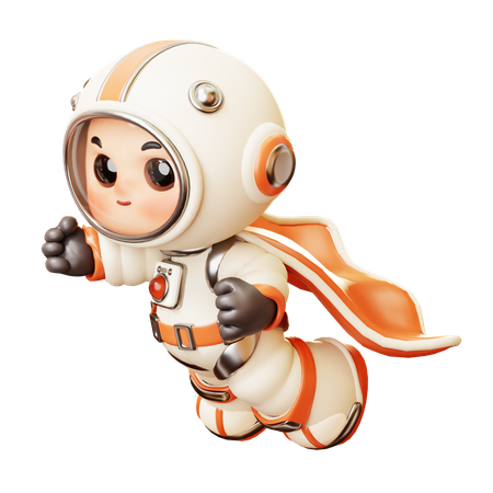 Super-herói astronauta  3D Icon