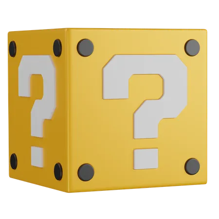 Super Mario Block  3D Icon