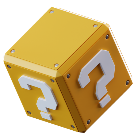 Super Mario Block  3D Icon