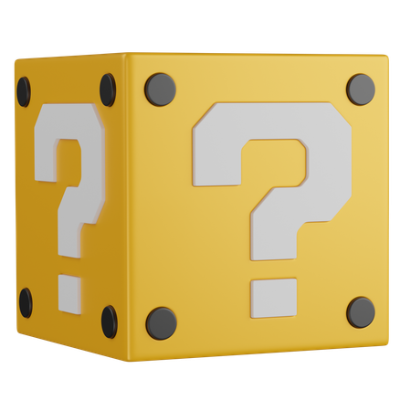 Bloque de super mario  3D Icon