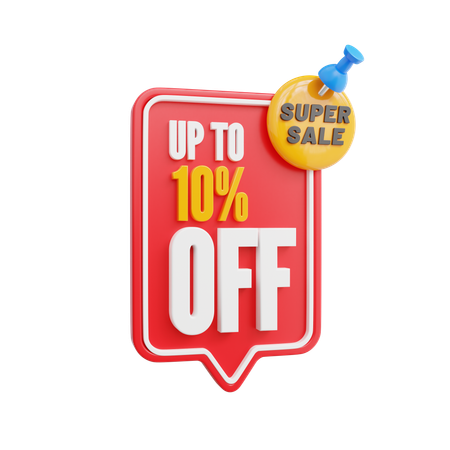 Super sale 10% off  3D Icon