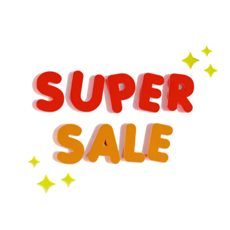 Super Sale Shopping Text 3 D Icon 3D Icon