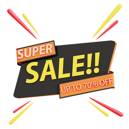 Super Sale  3D Icon