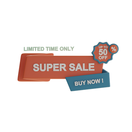 Super Sale  3D Icon