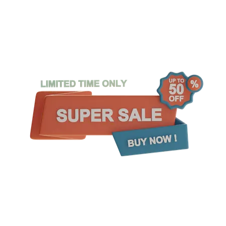 Super Sale  3D Icon