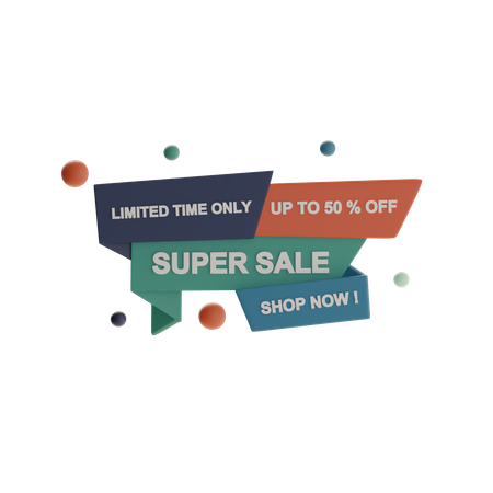 Super Sale  3D Icon