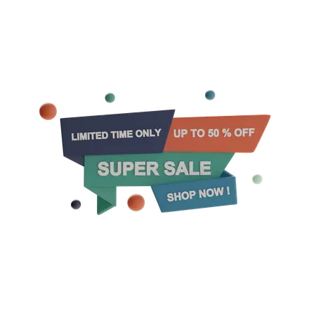 Super Sale  3D Icon