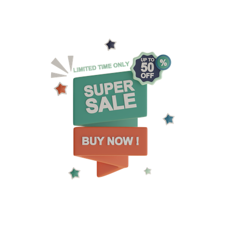 Super Sale  3D Icon