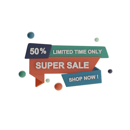Super Sale  3D Icon
