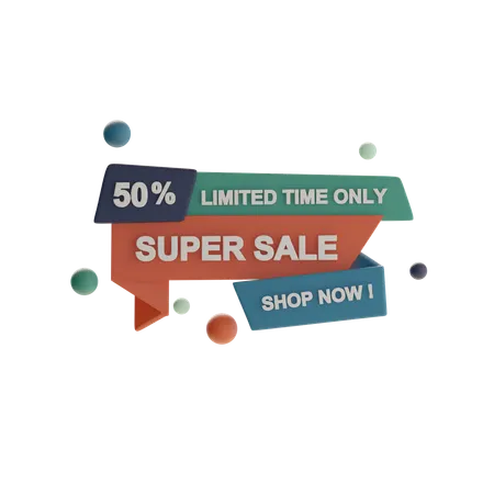 Super Sale  3D Icon