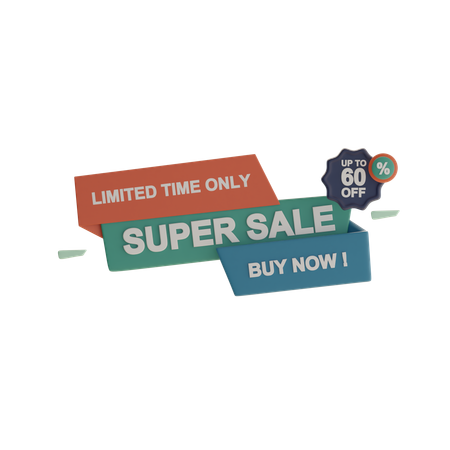 Super Sale  3D Icon