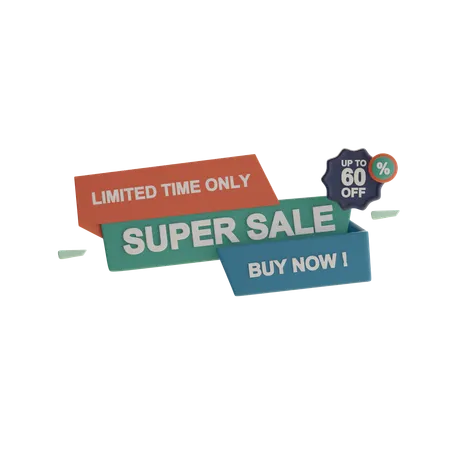Super Sale  3D Icon