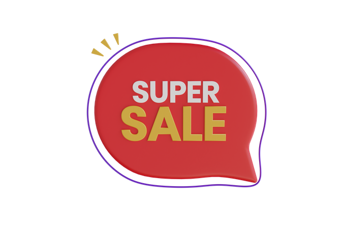 Super Sale  3D Icon