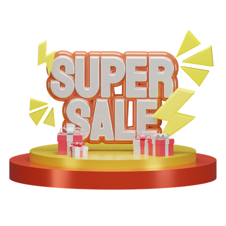 Super Sale  3D Illustration