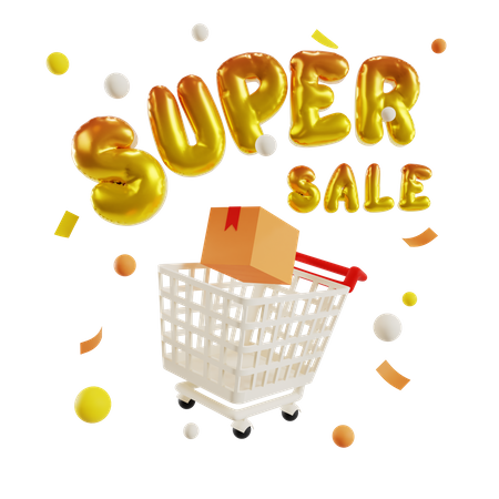 Super Sale  3D Illustration