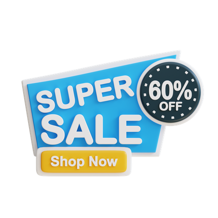 Super Sale 60  3D Icon