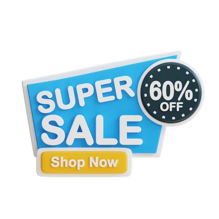 Super Sale 60  3D Icon