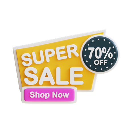Super Sale 70  3D Icon
