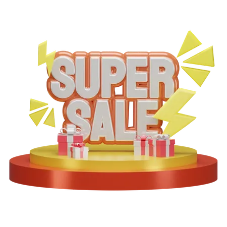 Super Sale  3D Illustration