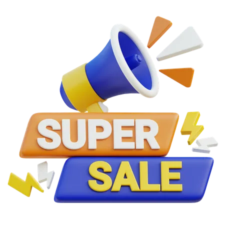 Super Sale Announcement  3D Icon