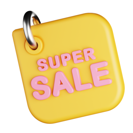Super Sale Tags  3D Icon