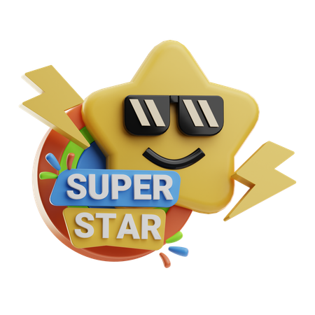 Super Star  3D Icon