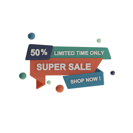 Super vente  3D Icon