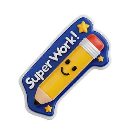 Super Work  3D Sticker