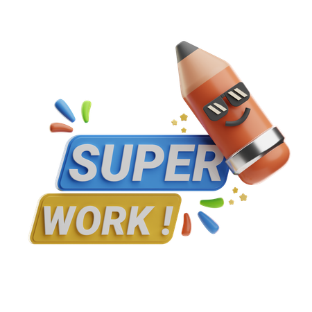 Super Work  3D Icon