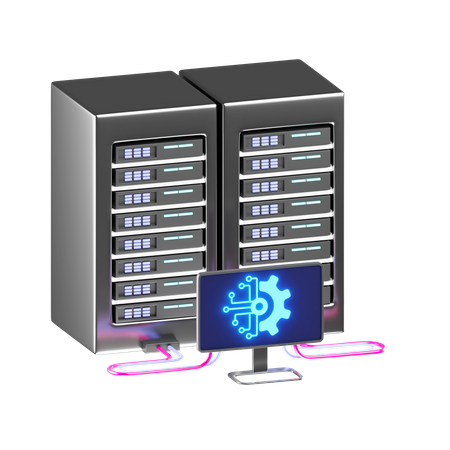 Supercomputer  3D Icon