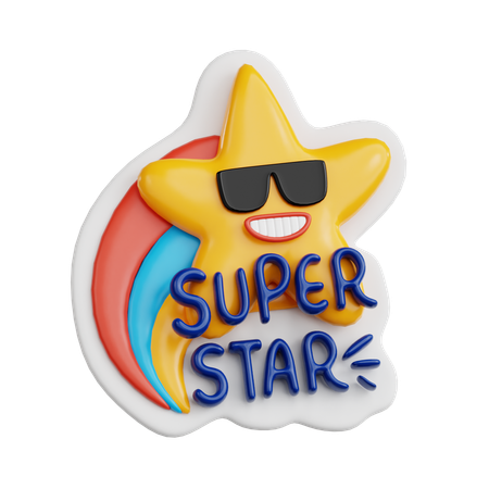 Super estrela  3D Sticker