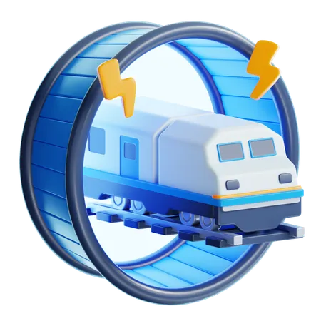SUPERFAST TRAIN  3D Icon