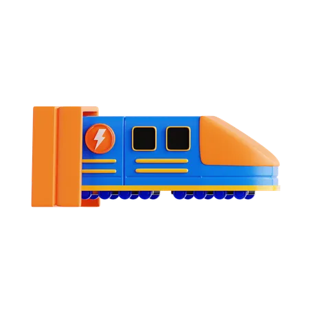 Superfast Train  3D Icon