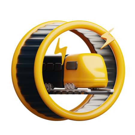 Superfast Train  3D Icon