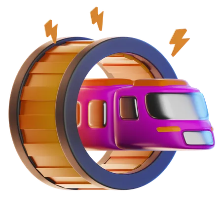 Superfast Train  3D Icon